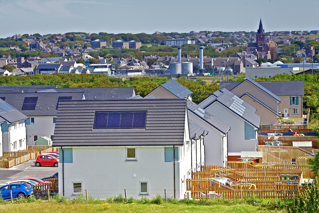 Solar panels in Kirkwall (Credit: Colin Keldie)