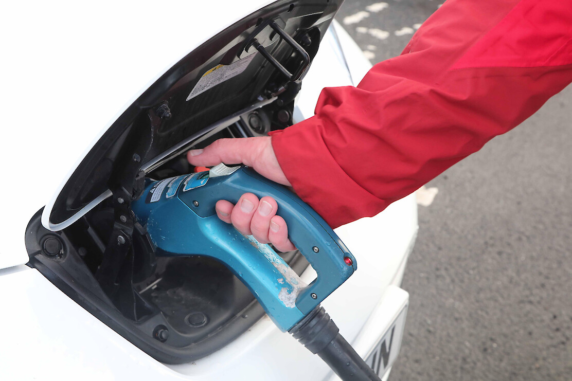 Electric vehicle charging (Credit: EMEC)